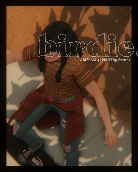 birdie ⁂ a reshade 4.7 preset by sforzinda — live... : quiet as the waters Sims 4 Cas Background, Sims 4 Cas Mods, Go Game, Sims Games, Sims Four, Sims 4 Cas, Sims 4 Build, Sims 4 Game, Ts4 Cc