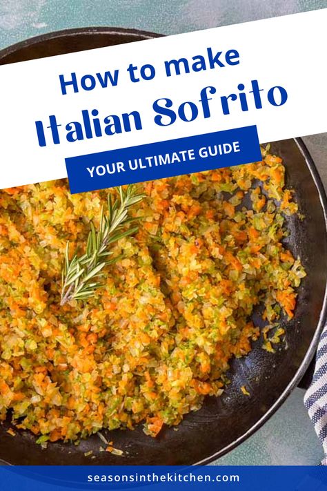 Discover the essential Italian kitchen staple with this authentic Italian Sofrito recipe. Made from a flavorful combination of onions, carrots, and celery sautéed in olive oil, this sofrito is the foundation for many classic Italian dishes. Learn about its various uses, explore other aromatic vegetable combinations from around the world, and get tips on freezing it for later use. Italian Sofrito Recipe, Vegetable Combinations, Culinary Basics, Sofrito Recipe, Carrots And Celery, Ragu Recipe, Meat Sauce Recipes, Slow Cooked Meat, Vegetarian Breakfast Recipes