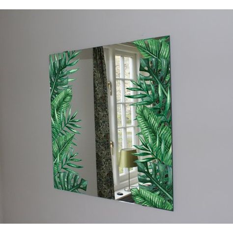 Mirror Painting Ideas, Painted Mirror Art, Round Mirror Decor, Mirrors Full Length, Painted Mirror, Full Length Mirrors, Mirror Frame Diy, Overmantle Mirror, Full Length Mirror Wall