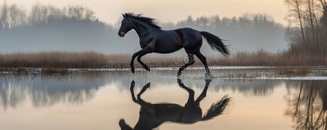 3,544 Horse Running Water Stock Photos - Free & Royalty-Free Stock Photos from Dreamstime Black Horse Running, Animal Running, Movement Art, Horse Water, Horse Running, Running Water, Black Horse, Book Images, Inspirational Books