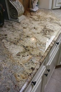 Yellow river granite counter tops - traditional - new york - by La Pietra Marble, Inc. Countertop Samples, Replacing Kitchen Countertops, Kitchen Remodel Countertops, Countertop Ideas, Kitchen Countertop Materials, Granite Colors, Boston Cream, Granite Countertops Kitchen, Marble Counter