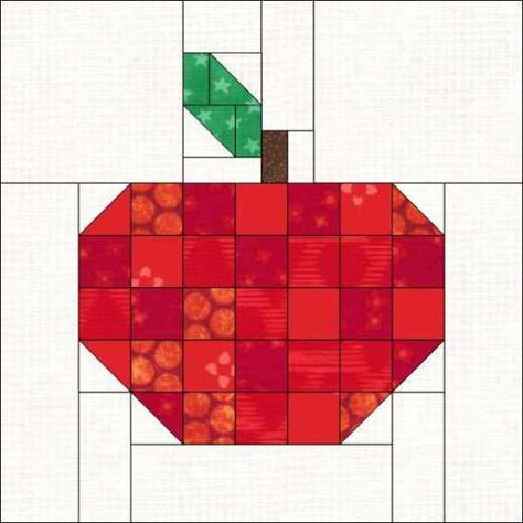 Apple Quilts, Apple Quilt, Apple Pillow, Holiday Quilt Patterns, Small Quilt Projects, Patchwork Projects, Patchwork Ideas, Thanksgiving Projects, Barn Quilt Patterns