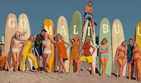 Go Malibu 60s California Aesthetic, Retro Malibu Aesthetic, California Dreaming Aesthetic 60s, California Culture, 60s Glam, Vintage Surf Posters California, Beach Culture, Aesthetic California, 1960s Surf Culture