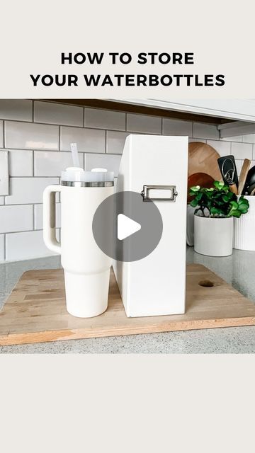 957K views · 17K likes | Stephanie Dulgarian  || Simple Decor + Organization on Instagram: "💧It’s time to reclaim your cabinet space! 💦   If you’re tired of water bottles taking over your kitchen cabinets, try this simple organization idea that will keep them stacked, pretty, and organized forever! ❤️  ⭐️ How many tumblers and water bottles are in your home? ⭐️ Have you seen this tip before?   ❤️ Follow along for more organizing inspiration! ❤️  #kitchenorganization #waterbottles #cleanandtidy #declutter" Tumbler Cabinet Organization, Organizing Inspiration, Simple Organization, Decor Organization, Organized Chaos, Organization Inspiration, Cabinet Space, House Decorating, Easy Organization