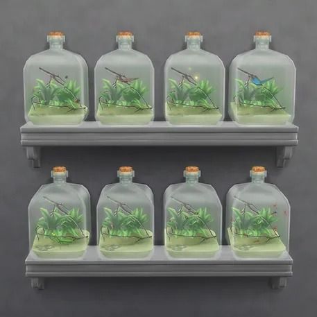 Glass Jar Insect Terrariums · Sims 4 Mods Insect Terrarium, Cc Sims4, Sims Packs, Cc Furniture, Sims 4 Clutter, Sims 4 Mm Cc, New Mods, Sims 4 Mm, Sims 4 Cc Packs