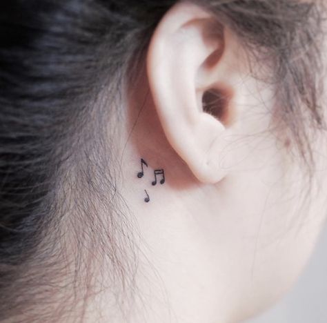 Small Music Tattoos, Notes Tattoo, Best Small Tattoos, Molecule Tattoo, Music Notes Tattoo, Music Tattoo Designs, Note Tattoo, Small Girl Tattoos, Cool Small Tattoos