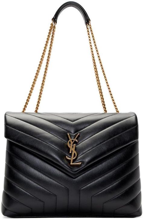 Luxury Designer Saint Laurent at Up to 70% Off Retail. Real or Your Money Back. Shop The Luxury Resale Marketplace Made by Women, for Women. Your Fave Brands Coming in Hot Daily. Saint Laurent's 'Loulou' Medium bag is defined by its soft structure that's tastefully decorated with the label's signature 'YSL' plaque. Crafted in Italy from black quilted leather, this medium version is a timeless carry-all with enough room to store all of your weekly essentials - think a wallet, cosmetic case and ta Baggage Claim, Saint Laurent Bags, Quilted Purses, Quilted Totes, Black Leather Tote, Saint Laurent Bag, Bags Travel, Chain Shoulder Bag, Quilted Leather