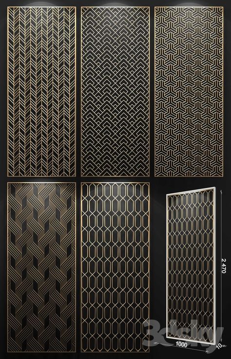 3d models: Other decorative objects - Decorative partition Wooden Panel Design, Decorative Partition, Decorative Metal Screen, Screen Partition, Wall Partition, Jaali Design, Laser Cut Screens, Grill Door Design, Info Board