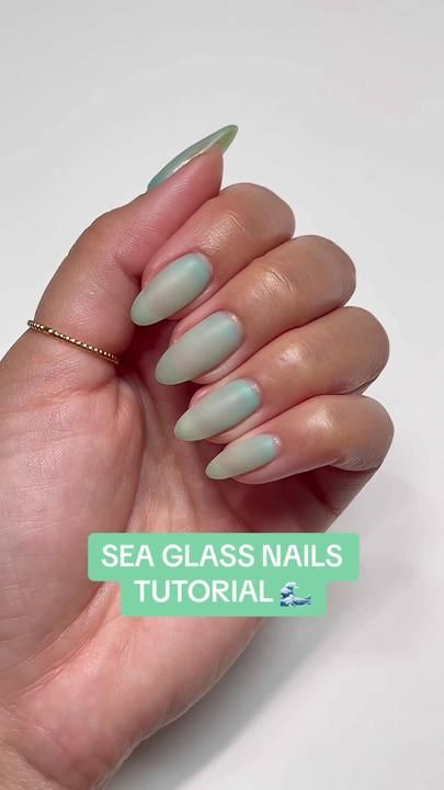 TikTok · OPI Glass Nails Tutorial, Sea Glass Nails, Nails Tiktok, Nails Tutorial, Glass Effect, Finger Tips, Glass Nails, Blood Red, Nail Tutorials