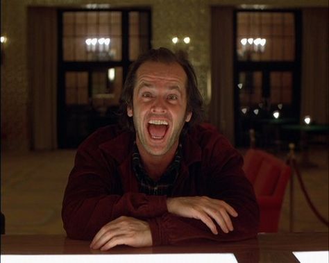 All work and no play makes Jack a dull boy. Stanley Kubrick The Shining, Horror Movies On Netflix, Big Lebowski, Best Horror Movies, Classic Horror Movies, Flirting Moves, Jack Nicholson, Best Horrors, Stanley Kubrick