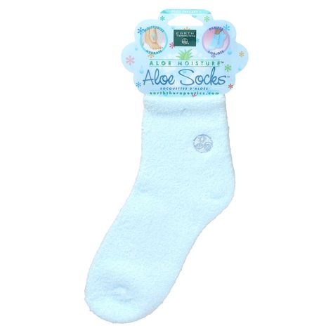 Earth Therapeutics, Aloe Moisture, Aloe Socks, Blue, 1 Pair Natural Aloe Vera, Soft Socks, Soft Sock, Aloe Vera, Feel Good, Beauty And Personal Care, Massage, Lotion, Health And Beauty