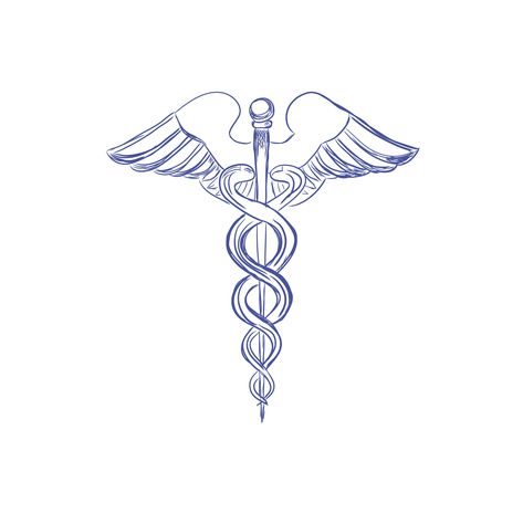 Medical School Tattoo, Medical Alert Tattoo, Caduceus Tattoo, Pharmacy Art, Ems Tattoos, Medical Caduceus, Medical Drawings, Medical Sign, Medical Tattoo