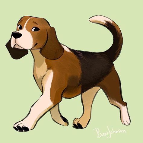 Bev Johnson on Instagram: “#doggust day 8 - beagle! 🐶 #doggust2019 #art #drawing #beagle #beagles #digitalart #clipstudiopaint” Rendering Styles, Bev Johnson, Beagle Tattoo, Dog Design Art, Dachshund Illustration, Beagle Art, Character Design Illustration, Monkey Art, City Drawing