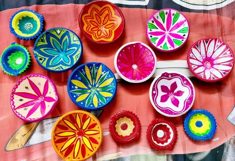 Diyas Painting, Birthday Bullet Journal, Diya Decoration Ideas, Diwali Diya Decoration, Diwali Candles, Diya Decoration, Diwali Diya, Diwali Decor, Inspiration Painting