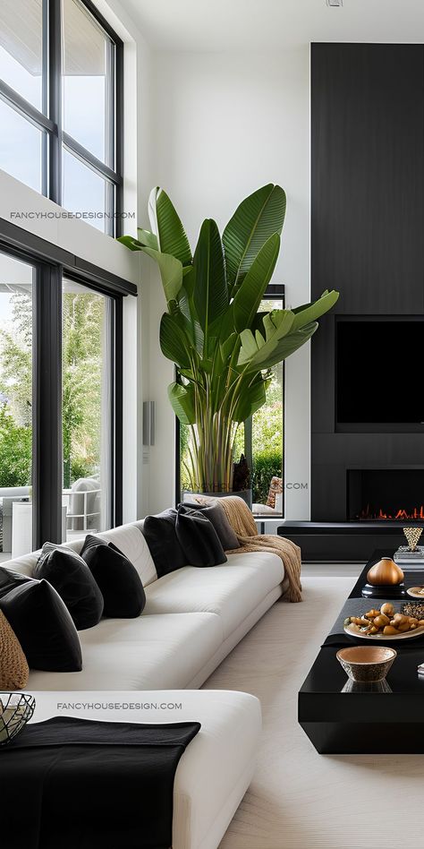 The contemporary living room boasts indoor-outdoor integration, offering stunning views and ample conversation space. Mixing Patterns, Boho Living, Bohemian Decor, Modern Living, Modern Living Room, To Create, Living Room, Furniture, Design