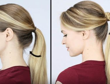 7 Beautiful New Versions of the Ponytail | TipHero Medium Hair Ponytail, Boho Hairstyles For Long Hair, Volume Ponytail, Ponytail Tutorial, Hair Bun Tutorial, Human Hair Clip Ins, Halo Hair Extensions, Halo Hair, Remy Human Hair