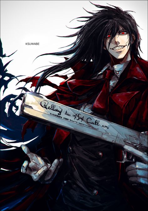 Alucard Fanart Hellsing, Hellsing Alucard Wallpapers, Alucard Hellsing Fanart, Alucard Manga, Hellsing Ultimate Anime, Alucard Hellsing, A Silent Voice Anime, Madara Wallpaper, Hellsing Alucard