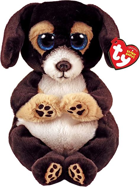 Beanie Bellies, Dog Beanie, Ty Beanie Boos, Beanie Boo, Beanie Boos, Do Homework, Brown Dog, Beanie Babies, Plush Dog