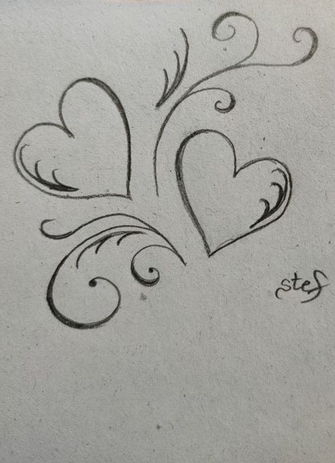 Small Flower Drawings, Easy Heart Drawings, Cute Heart Drawings, Heart Drawings, Easy Graffiti Drawings, Cute Drawings Of Love, Drawings For Boyfriend, I Love You Drawings, Hand Doodles