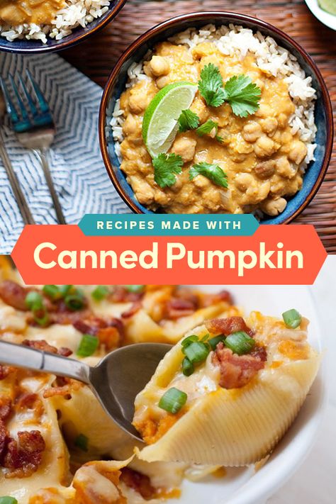 Canned Pumpkin Recipes Savory, Meals With Pumpkin Puree, Unique Pumpkin Recipes, Pumpkin Savory Recipes, Recipes Using Canned Pumpkin, Pumpkin Recipes Savory, Canned Recipes, Pumpkin Foods, Magical Recipes