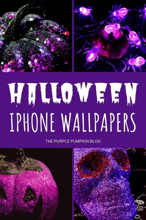 To celebrate Halloween, download a Purple Halloween iPhone Wallpaper and set it as your background for the spooky season! #ThePurplePumpkinBlog #HalloweenWallpapers Spooky Season Wallpaper Iphone, Halloween Backgrounds Iphone, Purple Halloween Wallpaper, Purple Halloween Decorations, Iphone Background Purple, Spooky Wallpaper Iphone, Halloween Iphone Wallpaper, Iphone Wallpaper 10, Halloween Live Wallpaper