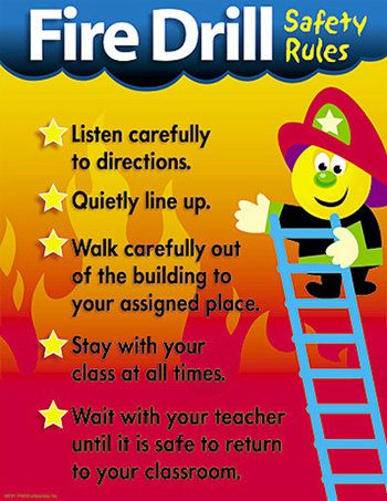 Fire Drill Safety Rules Chart (Set of 3) Safety Worksheets, Fire Prevention Month, Fire Safety Unit, Fire Safety Theme, Fire Safety Preschool, Fire Safety Week, Fire Prevention Week, Safety Week, Fire Drill