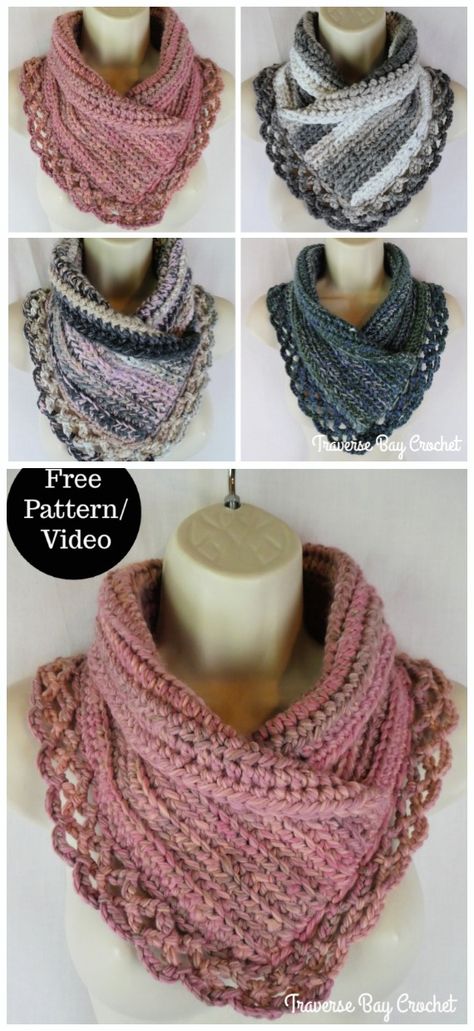 Lace Cowled Neckwarmer Crochet Free Patterns - Crochet & Knitting Cowl Scarves Crochet Patterns, Crochet Womens Cowl Free Pattern, Scarflette Crochet Pattern Free, Free Cowl Knitting Patterns For Women, Crochet Lace Cowl Pattern Free, Crochet Cowl Neck Scarf Free Pattern, Free Knitting Cowl Patterns, Crocheted Cowl Patterns Free, Crochet Neck Warmers Free Pattern