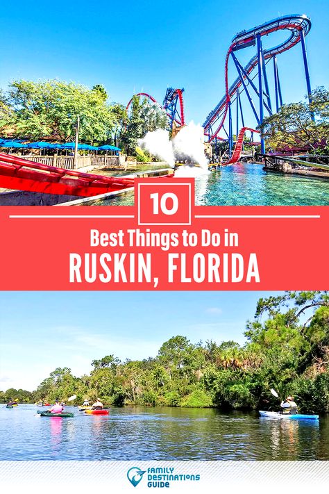 Want to see the most incredible things to do in Ruskin, FL? We’re FamilyDestinationsGuide, and we’re here to help: From unique activities to the coolest spots to check out, discover the BEST things to do in Ruskin, Florida - so you get memories that last a lifetime! #ruskin #ruskinthingstodo #ruskinactivities #ruskinplacestogo Best Florida Vacations With Kids, Must See Places In Florida, Florida Road Trip With Kids, Florida Day Trips With Kids, Ruskin Florida, Family Destinations, Us Beaches, Florida Vacation, Beach Trip