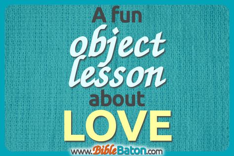 Fruit Of The Spirit Lessons, Christian Object Lesson, Lds Object Lessons, Sunday School Object Lessons, Kids Church Lessons, Kids Valentines Day, Bible Object Lessons, Childrens Sermons, Creative Lesson Plans