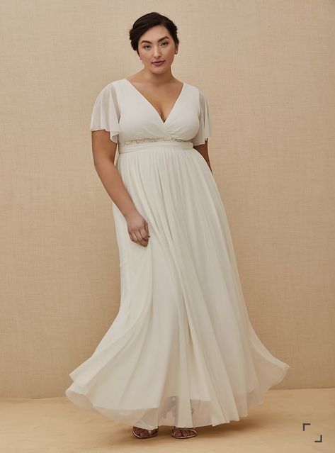 Flutter Sleeve Wedding Dress, Rich Husband, Empire Waist Wedding Dress, Empire Waist Gown, Easter Dresses For Toddlers, Silver Cocktail Dress, Empire Wedding Dress, Wedding Dress Plus Size, Plus Size Wedding Gowns