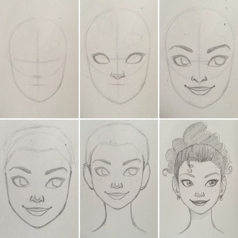 Drawing Tutorial Face Drawing Tips Step By Step, Disney Faces Drawings, Drawing Faces For Beginners Step By Step, Simple Female Face Drawing, Basic Sketching For Beginners Face, Basic Face Sketch Tutorial, How To Draw A Face Easy Step By Step, Face Portrait Drawing Tutorial, Beginner Portrait Drawing