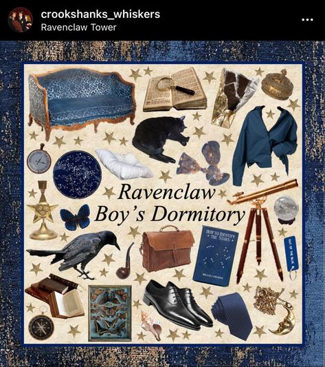 Ravenclaw Dormitory, Ravenclaw Outfit Aesthetic, Memories Edit, Ravenclaw Outfit, Ravenclaw Aesthetic, Chaotic Academia, Harry Potter Houses, Hogwarts Aesthetic, Harry Potter Outfits