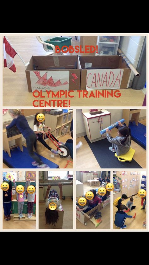 Dramatic play Olympics Dramatic Play, Exercise Dramatic Play Preschool, Gym Dramatic Play Preschool, Sports Dramatic Play, Gym Dramatic Play, Exercise Study Creative Curriculum, Physical Education Activities Pe Games, Summer Olympics Activities, Healthy Habits Preschool