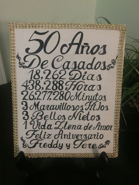 Boda de oro                                                                                                                                                     Más Fifty Wedding Anniversary Ideas 50 Party, 50 Aniversario De Bodas Ideas, 50th Year Wedding Anniversary, Ideas Aniversario, 50th Golden Anniversary, 25th Wedding Anniversary Party, 50th Wedding Anniversary Party, 50th Anniversary Party, 50 Years Anniversary