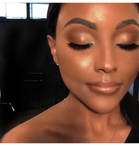 Current Makeup Trends, Natural Summer Makeup, Natural Prom Makeup, Beauty Make-up, Black Women Makeup, Makeup Tricks, Make Up Looks, Dark Skin Makeup, Makeup For Black Women