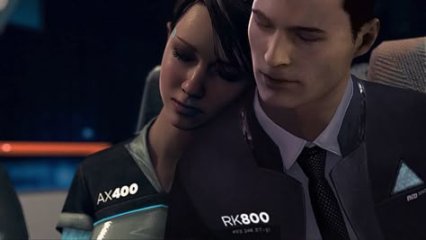 Dbh Connor X Kara, Connor X Chloe, Dbh Characters, Connor Dbh, Robot Game, Detroit Become Human Connor, Detroit Being Human, Game Characters, Detroit Become Human