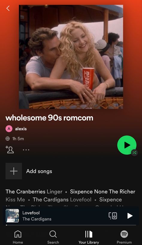 Romcom Playlist, 90s Romcom, Playlist Spotify, The Cardigans, Coca Cola, Songs, Music