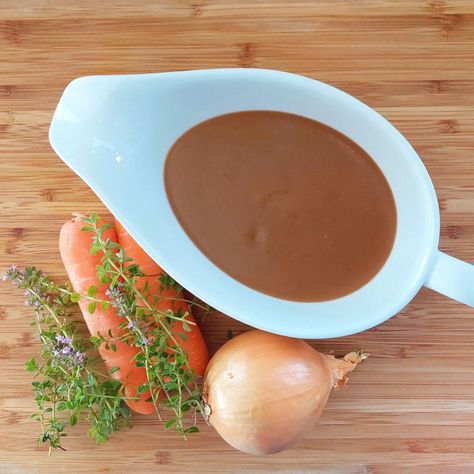 Espagnole Sauce, Pan Gravy, List Of Spices, French Sauces, How To Thicken Sauce, Brown Sauce, Homemade Beef, Recipe Steps, Salted Butter