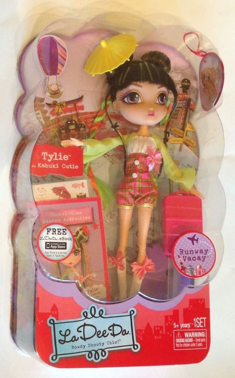 La Dee Da Runway Vacay Tylie Kabuki Cutie Japan  12 inch 12" Fashion Doll 2010s Dolls, 2000s Dolls, Lalaloopsy Mini, Novi Stars, Living Dead Dolls, Barbie Dress Fashion, Nostalgic Toys, Princesa Disney, Dream Doll