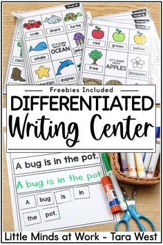 Kinder Literacy Centers, Writing Center Preschool, Writing Center Kindergarten, Kindergarten Writing Activities, Writing Center Activities, Intervention Specialist, Guided Reading Kindergarten, Literacy Centers Kindergarten, Writing Centers