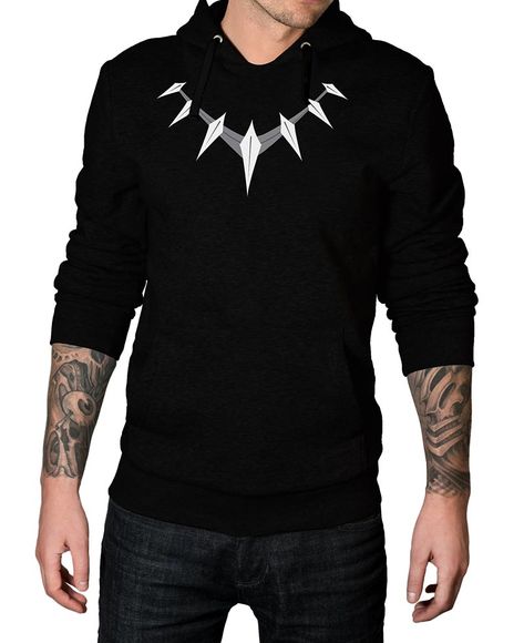 Black Panther Necklace 2018 Hoodie Black Panther Outfit Marvel, Black Panther Style, Dc Clothing, Hoodie Base, Black Panther Hoodie, Black Panther Necklace, Black Panther Shirt, Marvel Shoes, Panther Necklace