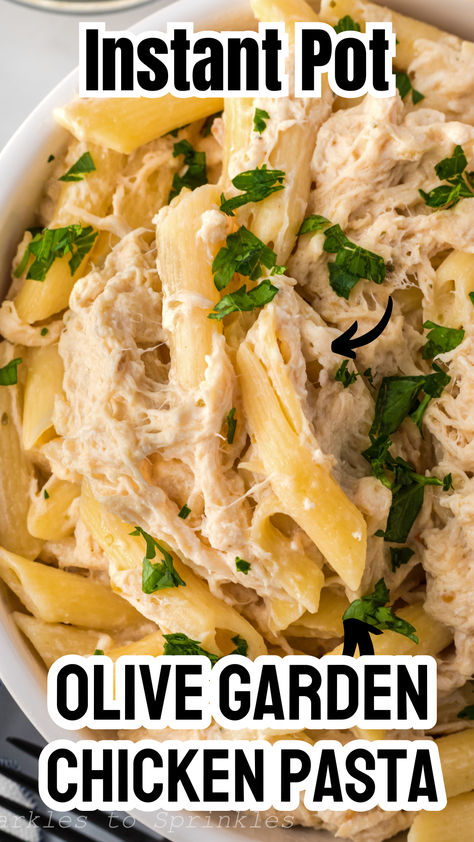 Craving the comforting flavors of Olive Garden's famous Chicken Pasta but short on time? Look no further! Our Instant Pot Olive Garden Chicken Pasta recipe has got you covered. With the convenience of your trusty Instant Pot, you can whip up this mouthwatering dish in no time, right in the comfort of your own kitchen. Instant Pot Chicken Pasta Recipes Easy, Olive Garden Chicken Pasta Instant Pot, Olive Garden Chicken Instant Pot, Instant Pot Olive Garden Chicken Pasta, Instant Pot Olive Garden Chicken, Olive Garden Chicken Pasta, Instant Pot Pasta Recipes, Olive Garden Chicken Gnocchi, Olive Garden Pasta