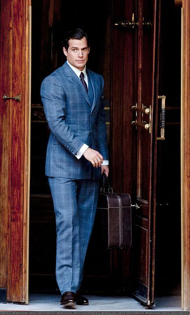 Man From Uncle, The Man From Uncle, Mens Fashion Suits, Henry Cavill, Well Dressed Men, Suit And Tie, Blue Suit, Well Dressed, Mens Suits