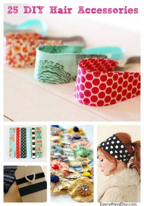 25 DIY Hair Accessories to Make Now! - These are perfect for summer...EverythingEtsy.com Headband Crafts, Diy Unicorn, Costura Diy, Beginner Sewing Projects Easy, Fabric Headbands, Diy Headband, Creation Couture, Diy Hair Accessories, Sewing Projects For Beginners