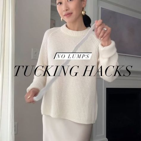 How I tuck looser sweaters and get more wear out of my dresses! Been meaning to make more styling videos with everyday tips and tricks -… | Instagram Extra Petite Blog, Extra Petite, Infamous, Loose Sweater, 2 Way, Have You Tried, Layered Look, Sweater And Shorts, Dress Pants