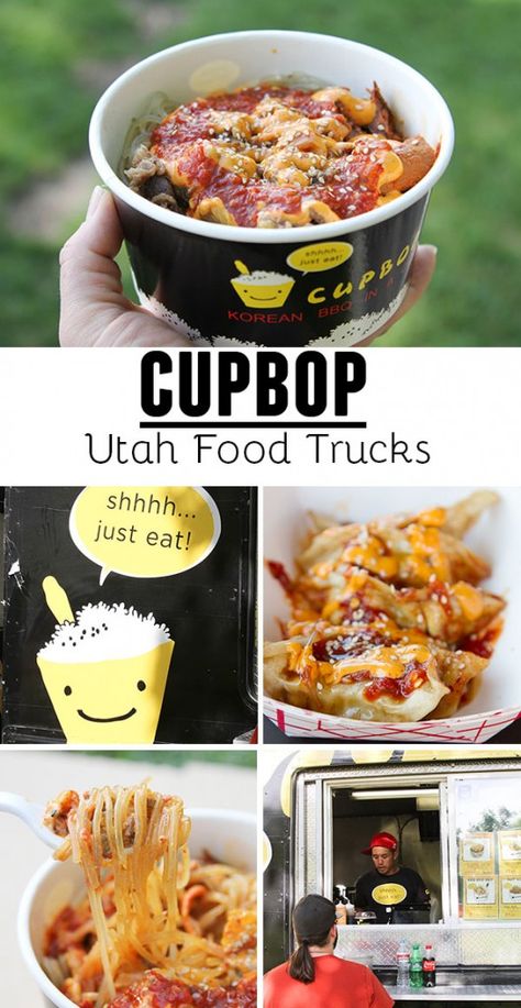 Cupbop - Utah Food Truck serving Korean-stlye BBQ. Diy Food Truck, Bbq Food Truck, Utah Food, Best Bbq Recipes, Food Truck Wedding, Food Truck Menu, Food Park, Food Truck Business, Food T