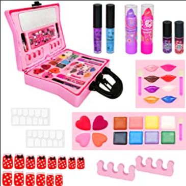 Kids Make Up Set, Kids Makeup Kit, Childrens Makeup, Makeup For Kids, Makeup Toys, Makeup Kit For Kids, Play Makeup, Blue Costumes, Girls Toys