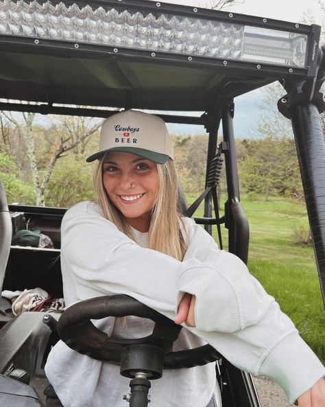 @miaorsini_ in our cowboys & beer trucker hat 🍻🌞🌿🎶✨ • #truckerhats #countryconcert #outfit #cowboys #beer #summertime #summer #countrymusic Trucker Hat Outfit, Hat Outfit, Country Concerts, Outfits With Hats, Embroidered Sweatshirts, Trucker Hats, Black And Tan, Country Music, Trucker Hat