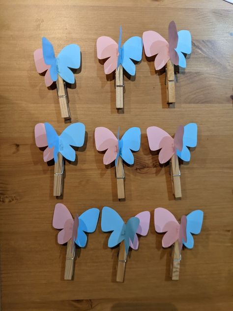 Butterfly Gender Reveal Ideas, Butterfly Gender Reveal Party, Butterfly Gender Reveal, Gender Reveal Ideas, Gender Reveal Decorations, Butterfly Baby Shower, Butterfly Pin, Butterfly Baby, Baby Gender Reveal