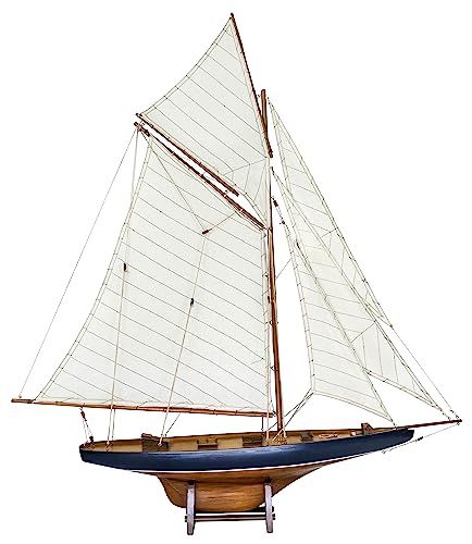 SAILINGSTORY Wooden Sailboat Model Ship Sailboat Decor Yacht Model America's Cup Columbia 1901 Replica Medium Sailboat Model, Pirate Ship Model, Model Boats Building, Sailboat Decor, Boat Illustration, Yacht Model, Wooden Sailboat, Boat Drawing, Wooden Ship Models